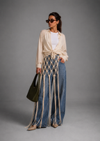 Rectangle macramé belt