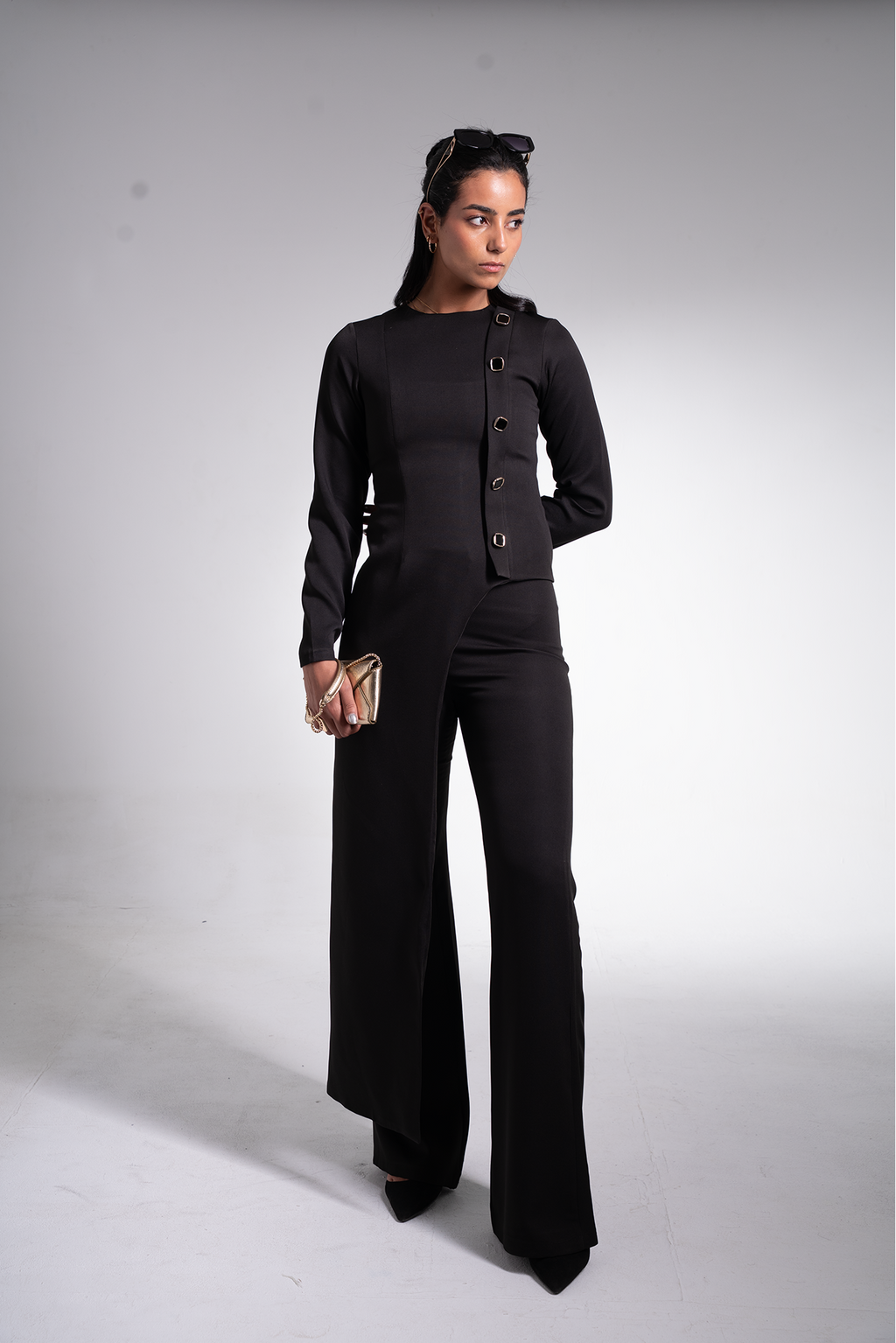 Asymmetric blouse