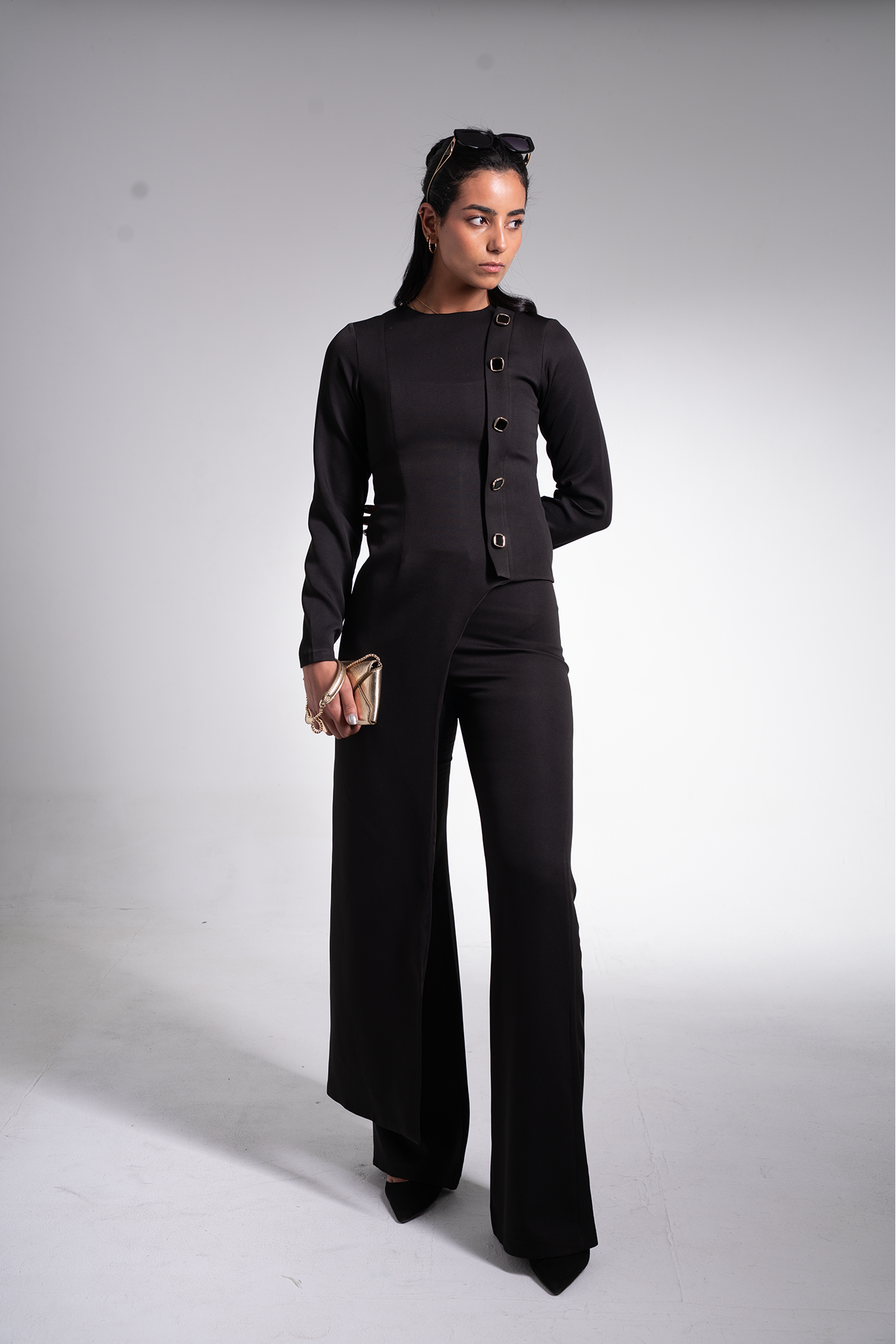 Asymmetric blouse